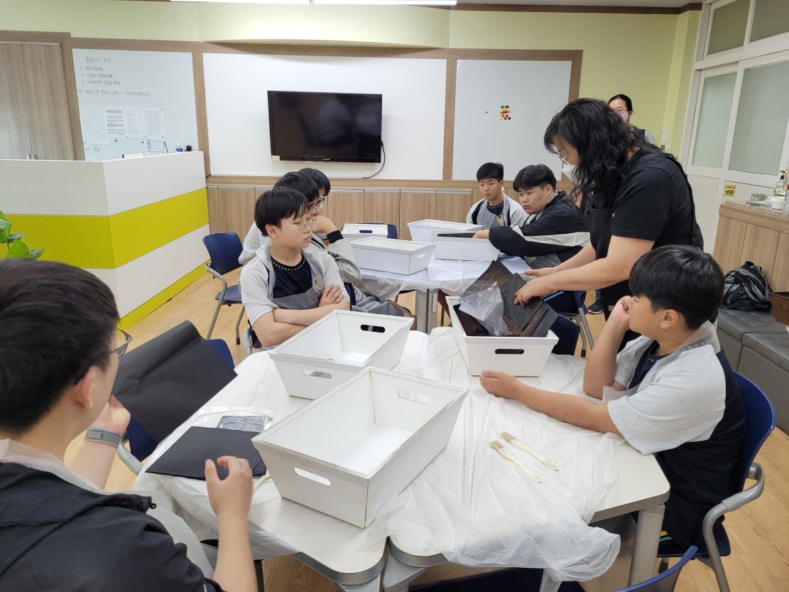 2023. 한지공예 체험활동(사각바구니 만들기)