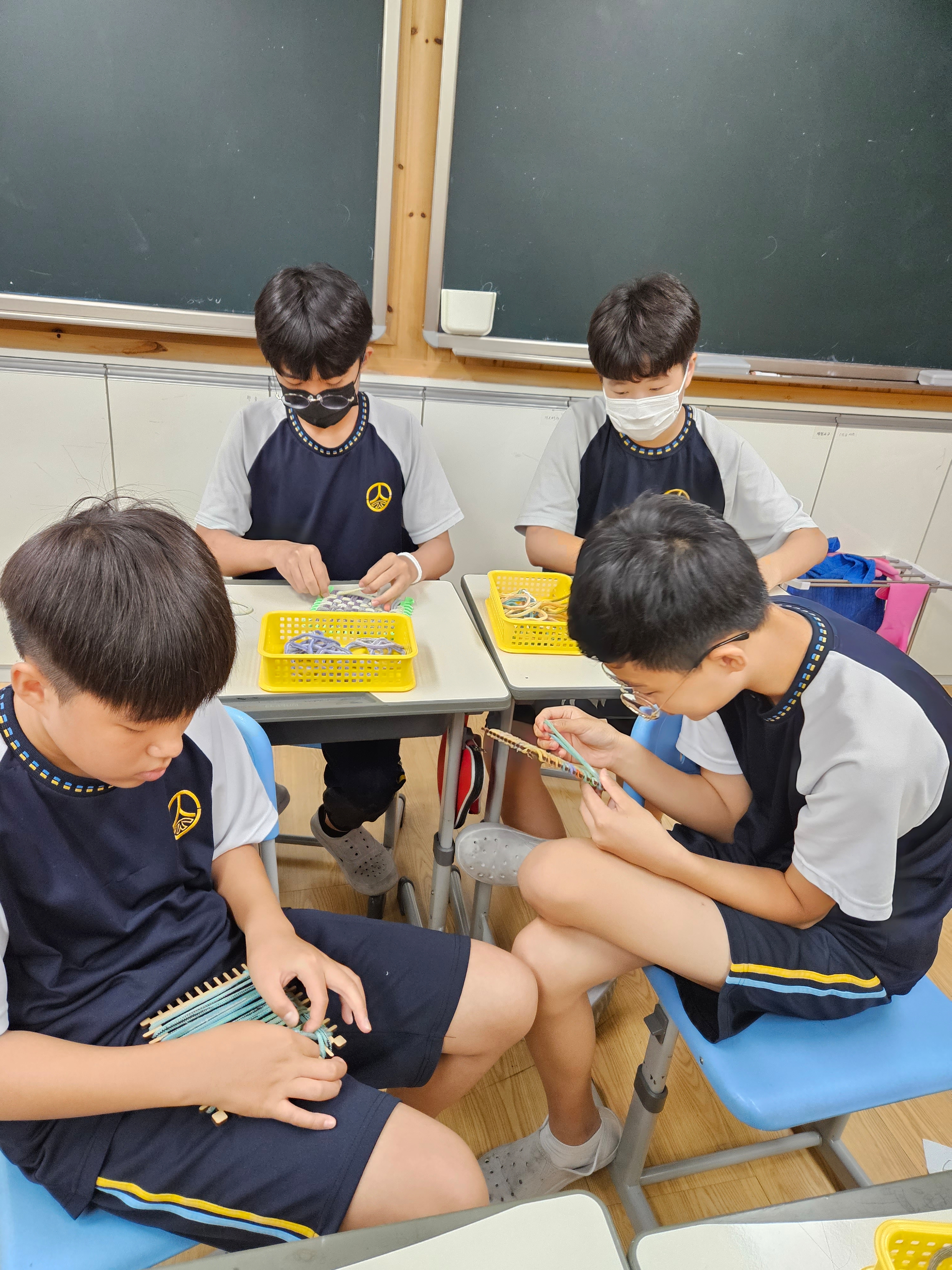 업사이클링 활동(양말목 공예)