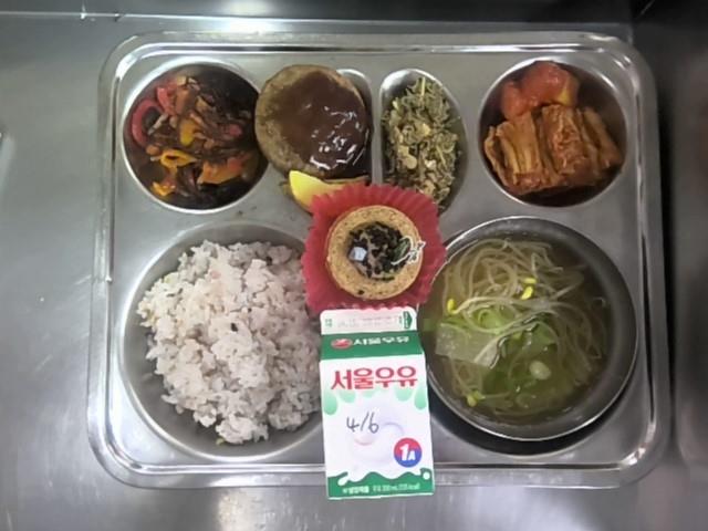 2026년 4월 6일(월) 식단 안내