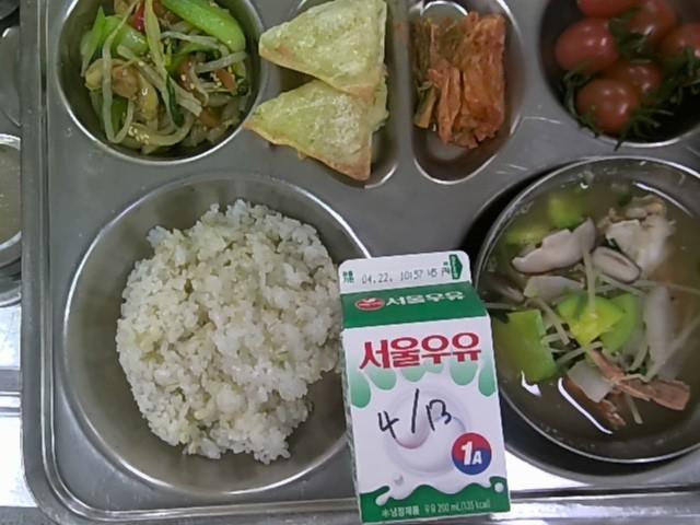 2026년 4월 13일(월) 식단 안내